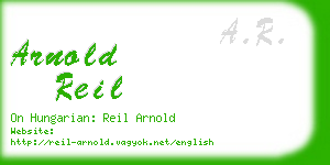 arnold reil business card